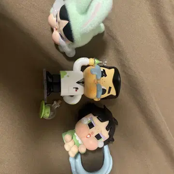 실험실 캐릭터 피규어 3개 세트