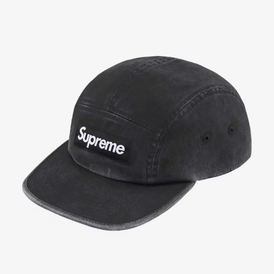Supreme】25FW／Overdyed Camp Cap／BLACK 帽子 25AW Supreme
