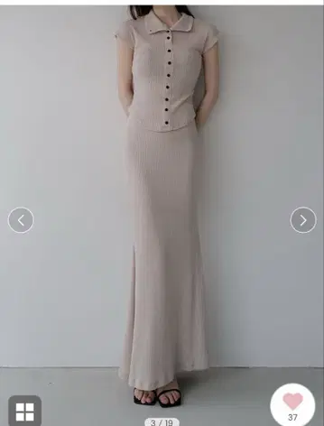 이번 시즌 새상품 celon silhouette rib knit set