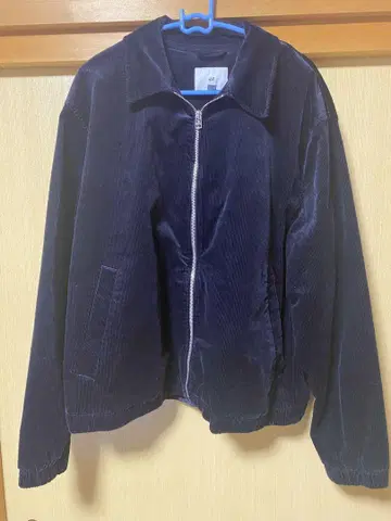H&M 네이비 코듀로이 자켓