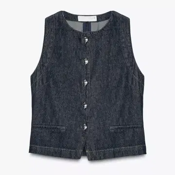ZARA 자라 데님 베스트 L 사이즈