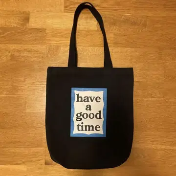 have a good time 토트백 블랙 파랑