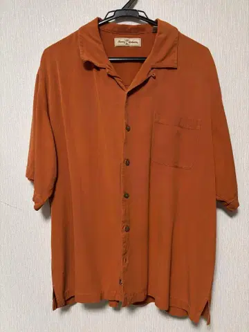 토미 바하마 실크 셔츠 오렌지