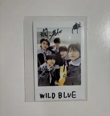 WILDBLUE 친필 사인 폴라로이드