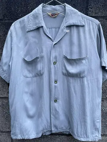 50s Rayon gabardine shirt