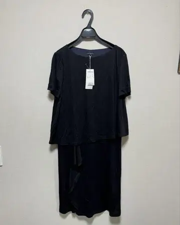 택 포함 새상품 23구 네이비 프릴 도킹 원피스