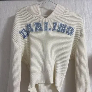 Darich DARLING 숏 니트 후디