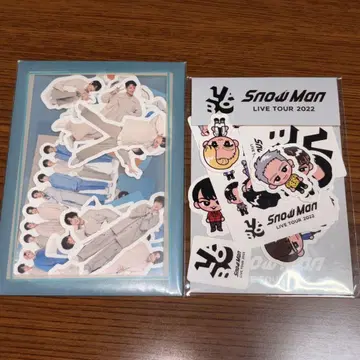 Snow Man 스티커 프레이크 씰 2개 세트