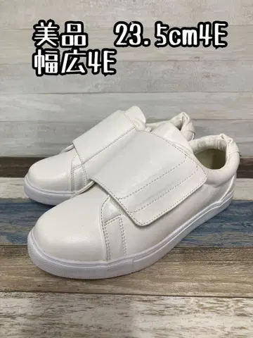 새상품급 새상품급 23.5cm 4E 면지퍼 스니커즈 x307