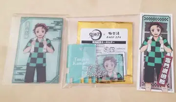 귀멸 극락탕 클리어 카드 키링 센샤후풍 씰 탄지로 세트