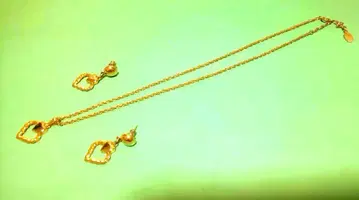 마리오 발렌티노 트위스트 하트형 목걸이와 귀걸이 세트