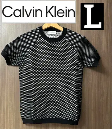 [ 미사용 ] 캘빈클라인 둥근넥 디자인 상의 L 사이즈