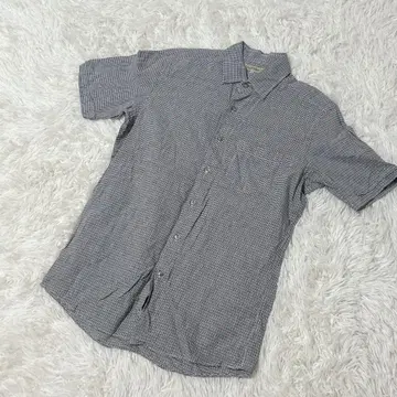 [ c5794 ] 새상품급 UNIQLO 셔츠 마 혼방 반팔 그레이