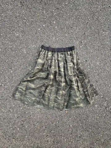 카모 패턴 메쉬 스커트 y2k 그런지 착용컷