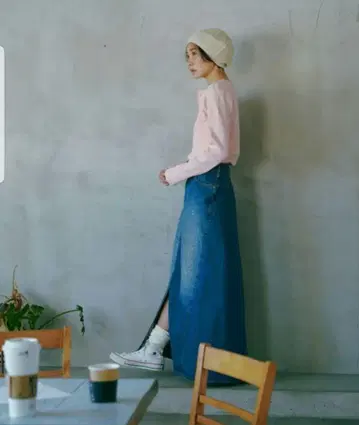 [ 새상품 ] SOMETHING 크로스허리 슬릿 스커트 글리터