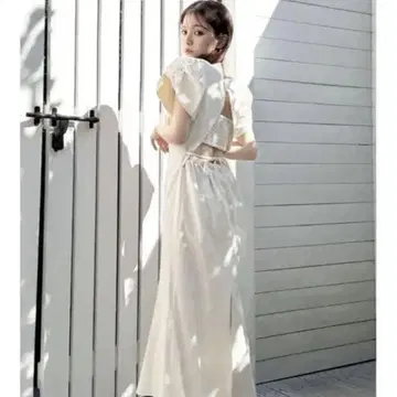 백리본 머메이드 원피스