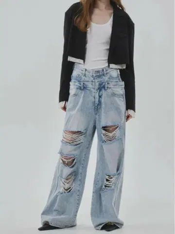 THETOE Lexington Double Belt Denim Pants