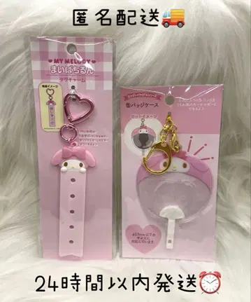 새상품 마이멜로디 마이파치룬 택참 캔뱃지 케이스 엔조이 아이돌