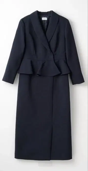 Audire Cheer up peplum dress (Navy)
