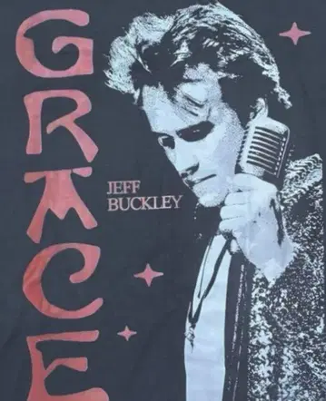 새상품 제프 버클리 Jeff Buckley 그래픽 T셔츠 그레이