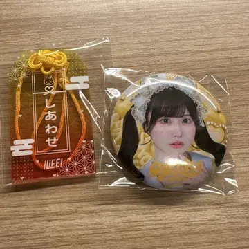 iLiFE 후쿠마루 우사 가라폰 캔뱃지 아크릴 부적 2개 세트