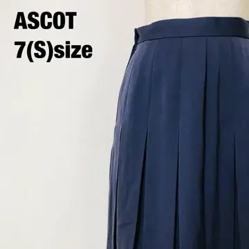 ASCOT 애스콧 무릎 기장 플리츠 스커트 울 100% l3