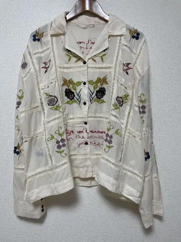 TODAYFUL Embroidery Patchwork Shirts