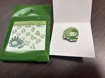 일본관 해초 헬로키티 핑 배지 꼬시래기 만박 해초 키티 산리오