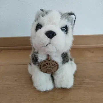 퍼스트사 엑설런트 쇼와 레트로 봉제 인형 시베리안 허스키 개