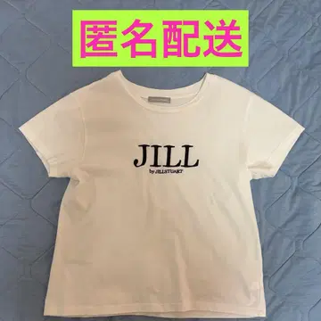 JILL by JILLSTUART 오가닉 자수 로고 T셔츠 화이트