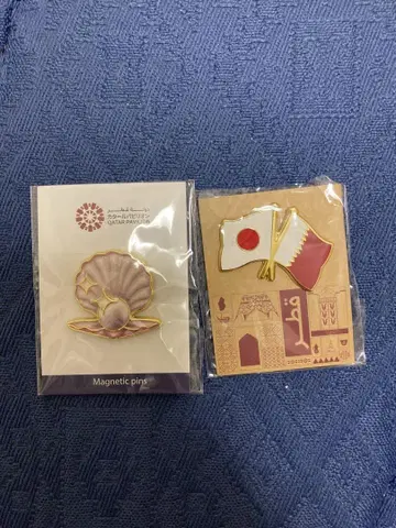 오사카 간사이 박람회 카타르 파빌리온 핑 배지