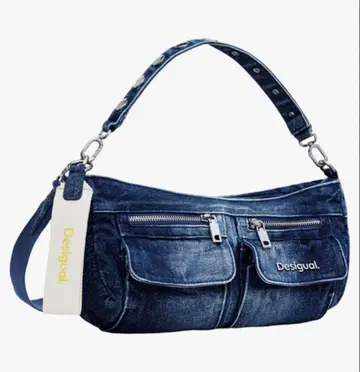 택 포함 새상품 Desigual 데님 숄더백 데시구알