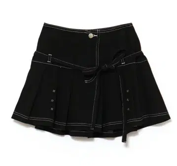 andmary Kika button mini skirt black