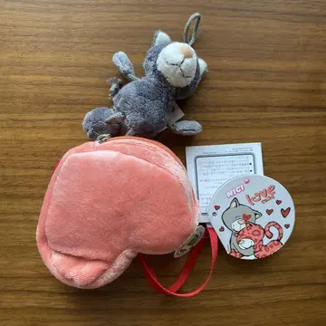NICI LOVE cats 니키 봉제 인형 미니 파우치 지갑