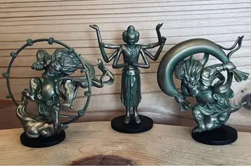 미개봉 새상품 카이요도 브론즈풍 아수라 풍신뇌신 3개 set