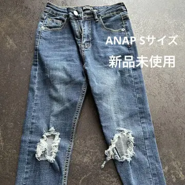 ANAP 데미지 데님 팬츠