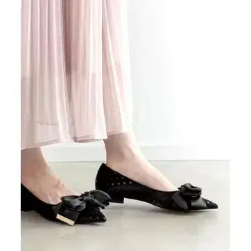 RANDA 리본 디자인 플랫슈즈 23.5cm