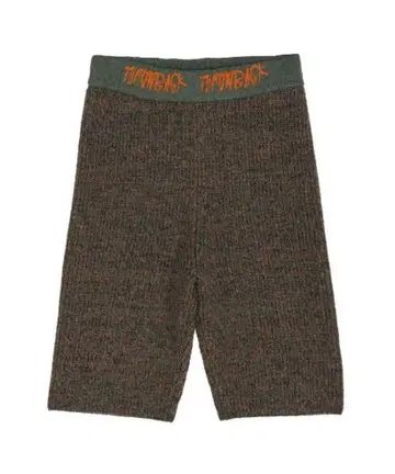 WAIST LOGO KNIT BIKER PANTS