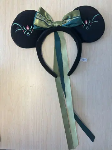 미키 귀 머리띠 꽃 자수 포함