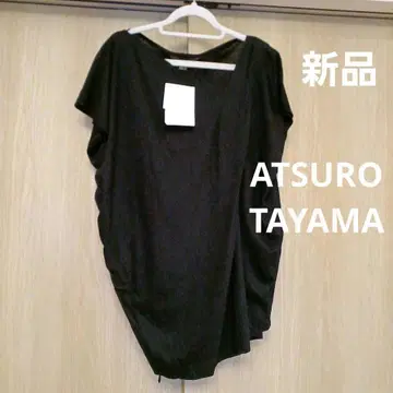 새상품 ATSURO TAYAMA 블랙 티셔츠 비대칭