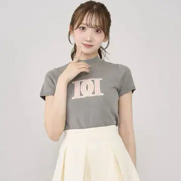 다리치 DD 로고 베이직 니트탑 GRY 그레이