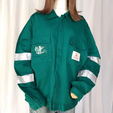 used L MONTANA c.e.t.i.m.a 워크 자켓 그린
