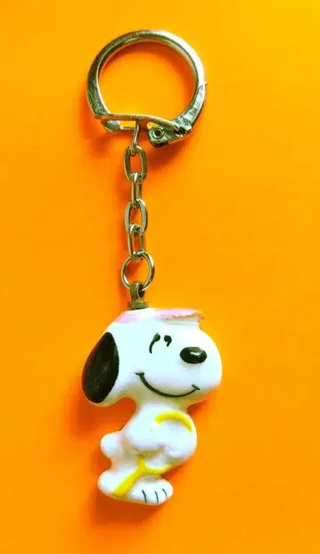 쇼와 레트로 스누피 도자기 키링 테니스