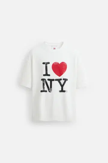 [ 미사용 새상품 ] ZARA I LOVE NY 셔츠