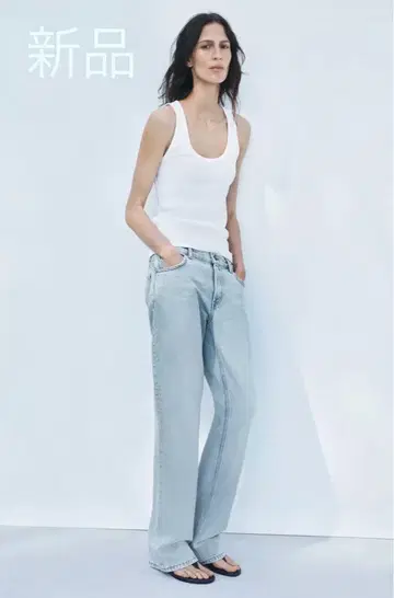 택 포함 새상품 8600엔! ZARA 자라 스트레이트 부츠컷 데님 40
