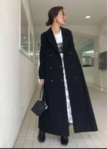 BELT FLARE LONG COAT 아메리빈티지