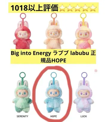 Big into Energy 라부부 labubu 정품 HOPE