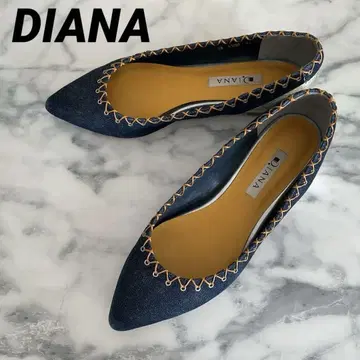 DIANA 다이애나 플랫 펌프스 24 스틸레토 인디고