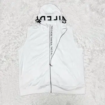 빅 사이즈 4L 인디애틱 슬리브리스 후드티 스트레치