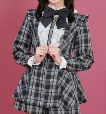 시크릿허니 체크 셋업